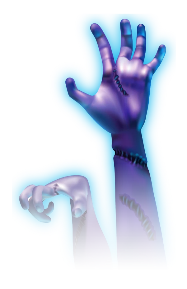 ゾンビ手_徐々に透過